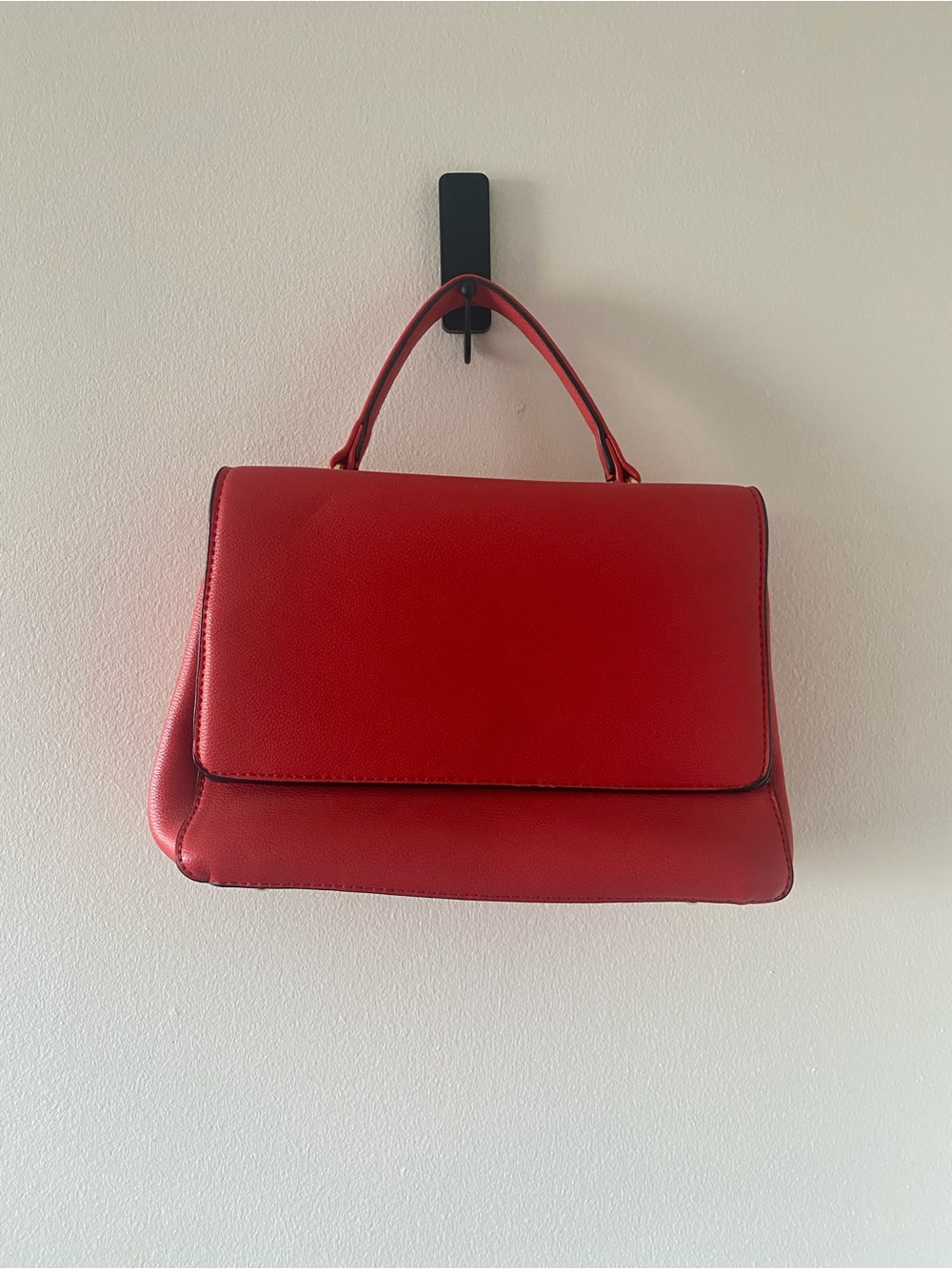 Elegant Women's Red Top-Handle Satchel